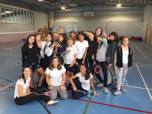 equipo de badminton